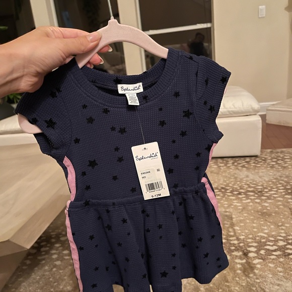 Splendid Baby Girl's 2-Piece Star-Print Dress & Bloomers Set - Picture 4 of 4